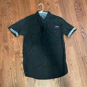 Men’s medium, Black Jack button down shirt.